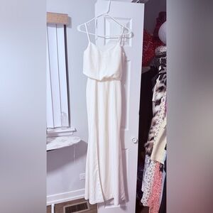 Dress the Population Strapless Cream Gown